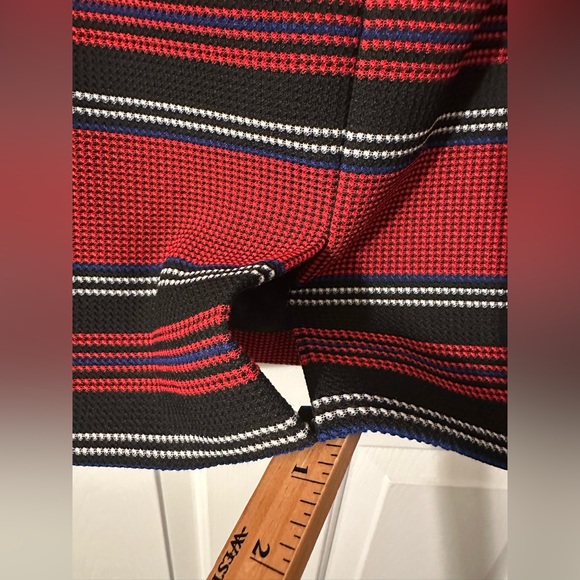 WORTH 2 Career Workwear Patriotic Nautical Navy Flame Red Marlin Pencil Skirt - Picture 14 of 14
